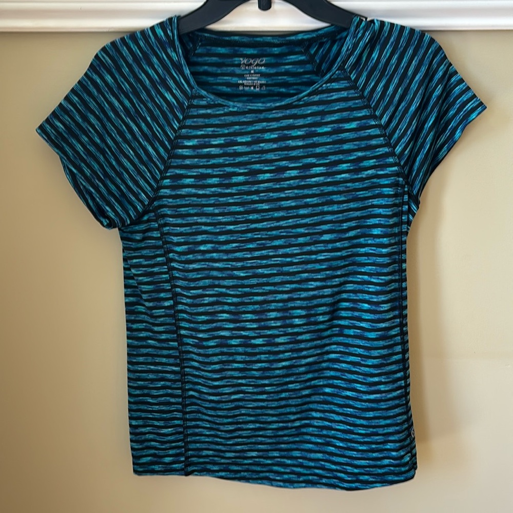 Ladies blue athletic shirt size medium